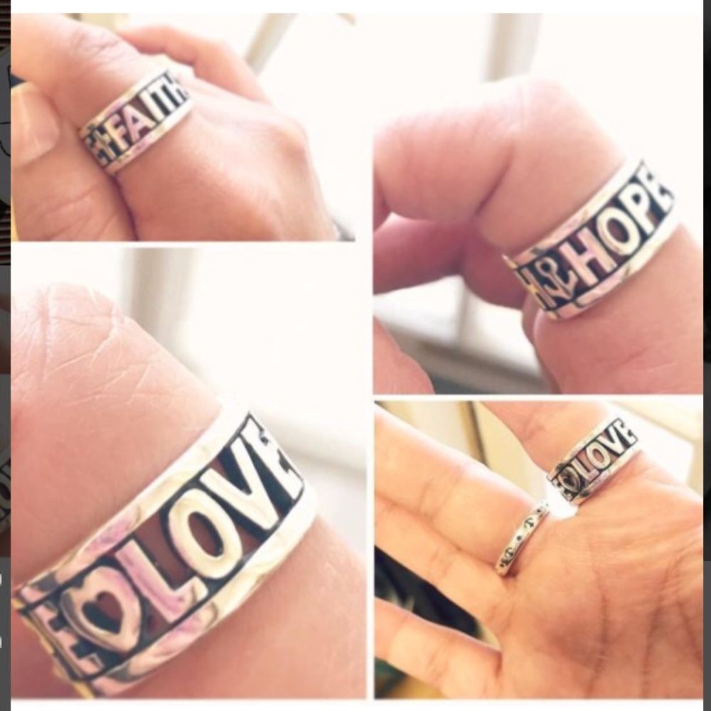 James Avery ‘Faith, Love, Hope’ Ring